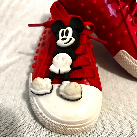 Mini Mellisa Polibolha Disney Mickey Mouse Red Bubbled Sneakers size 10 - Picture 4 of 13